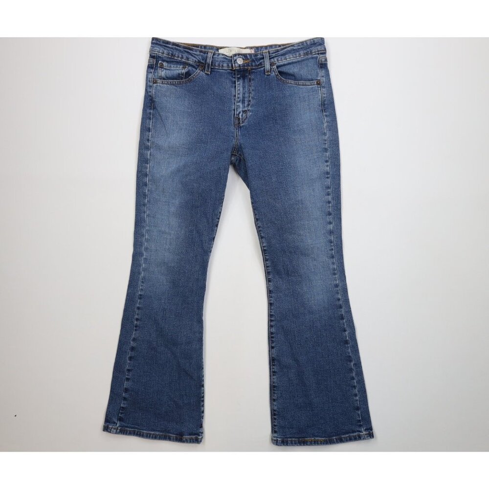 Vintage Y2K 2004 Levis 519 Womens 11 Distressed Babydoll Low Flared Denim Jeans